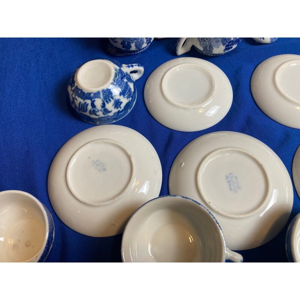 VTG Japanese Mini Tea Mixed Lot Sets Over 30 Pieces Some Marked Occupied Japan - Picture 10 of 16